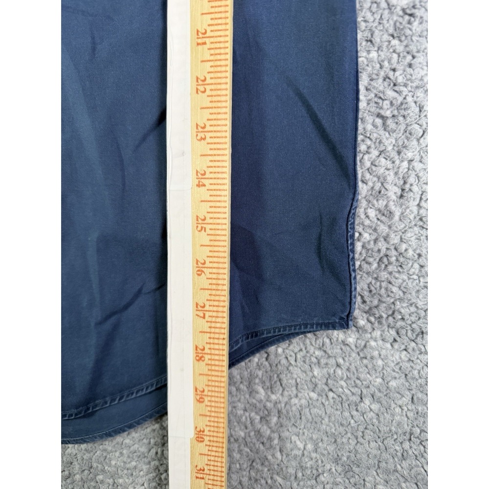 VTG Ralph Lauren Blake Shirt Navy Blue Mens Large Oversized Garment Dyed Pocket - Picture 5 of 6